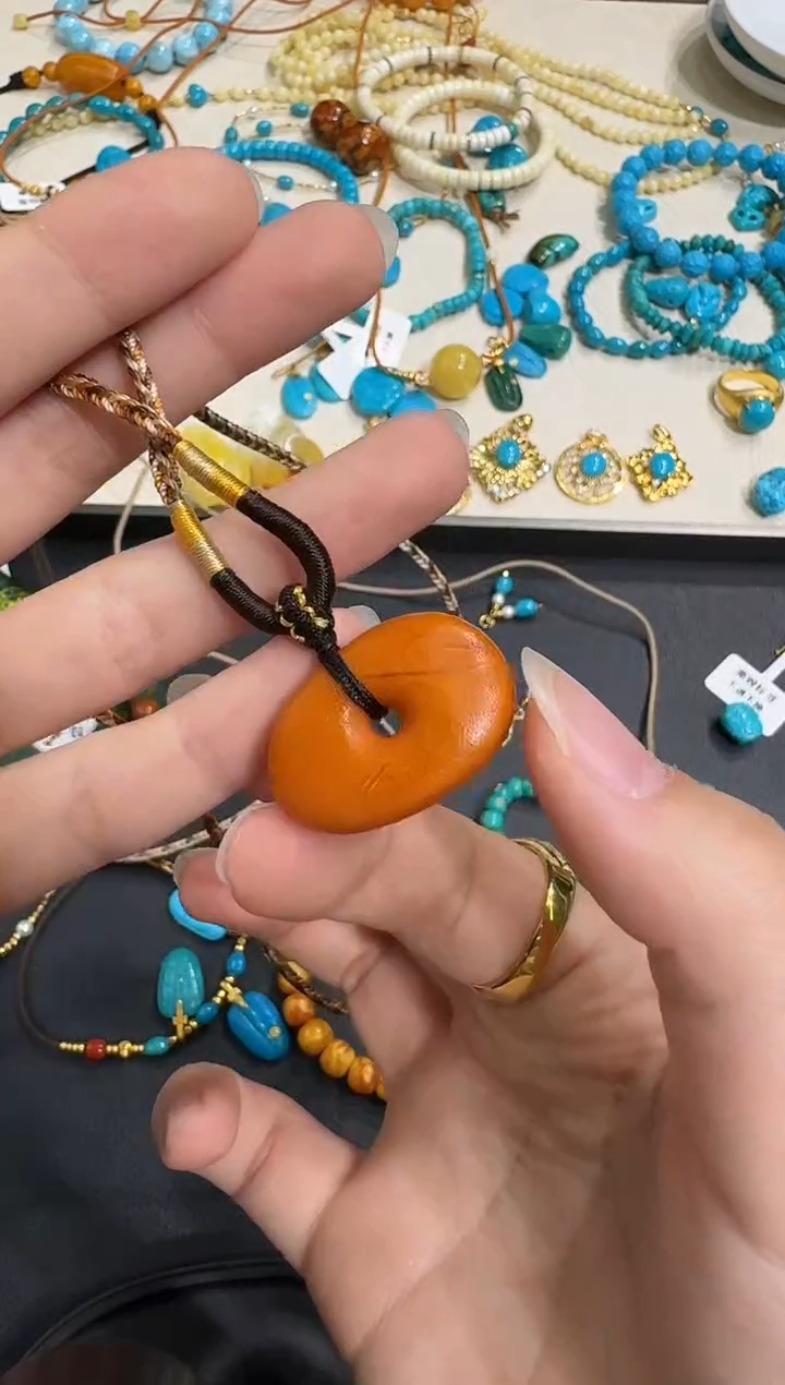 琥珀颈饰未镶嵌X0102-1195-293