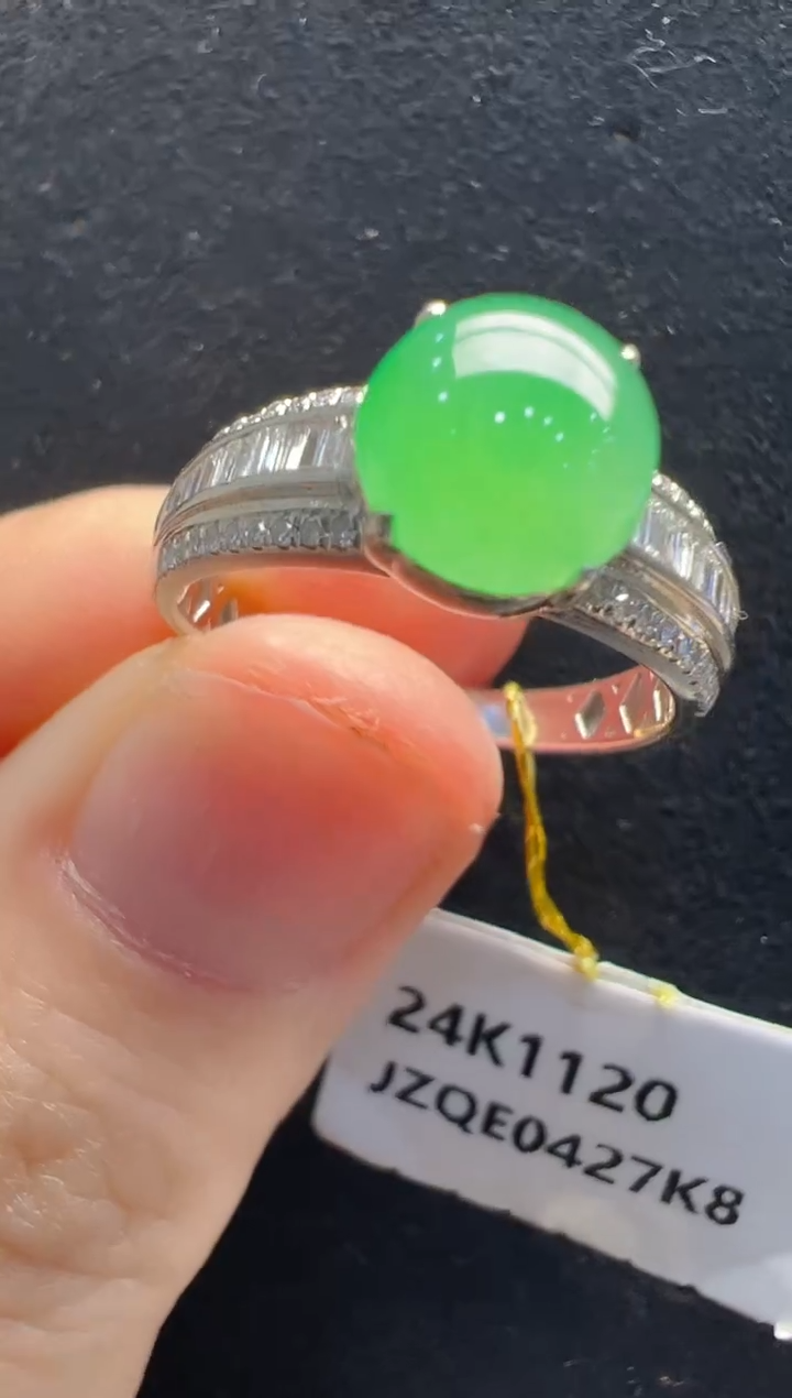 【闪购商品】翡翠戒指18K金镶嵌多样性发货拍一发一