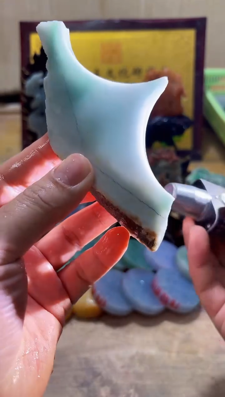 未镶嵌挂件翡翠A货常星6584