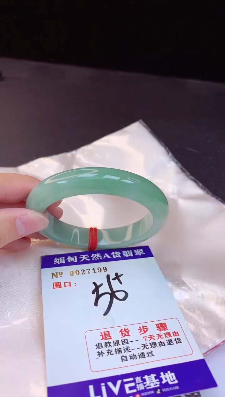 【闪购商品】翡翠手镯未镶嵌56+             