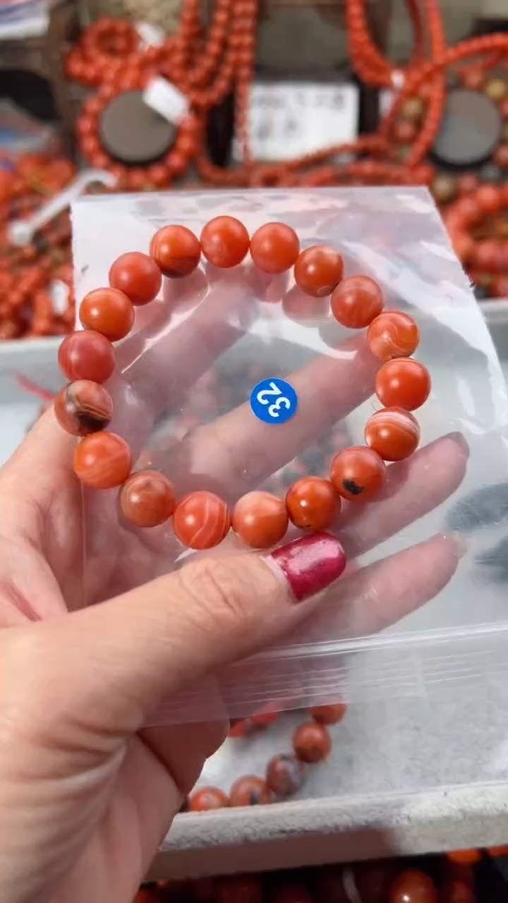 【闪购商品】南红玛瑙手串未镶嵌11