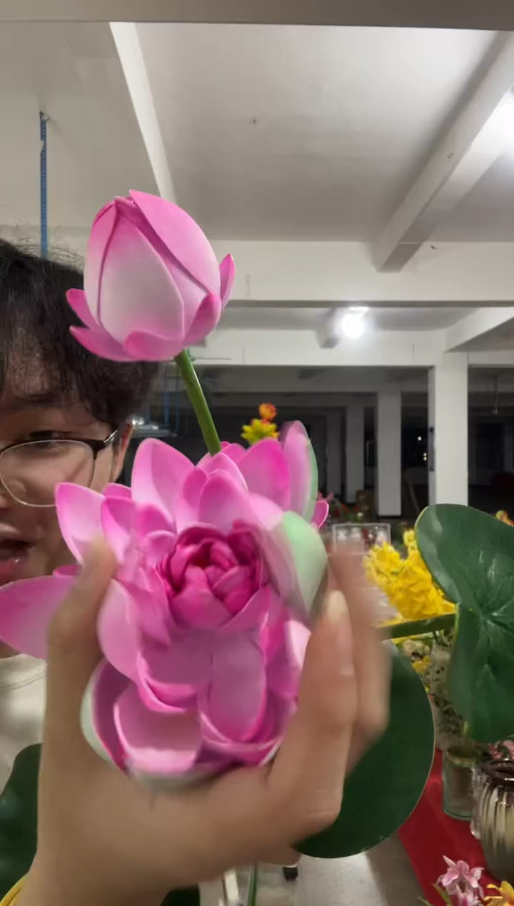 【闪购商品】仿真花束荷花2束