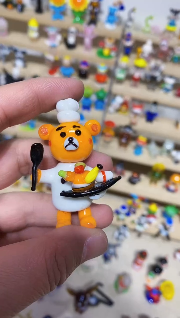 【闪购商品】琉璃手工艺品厨师熊