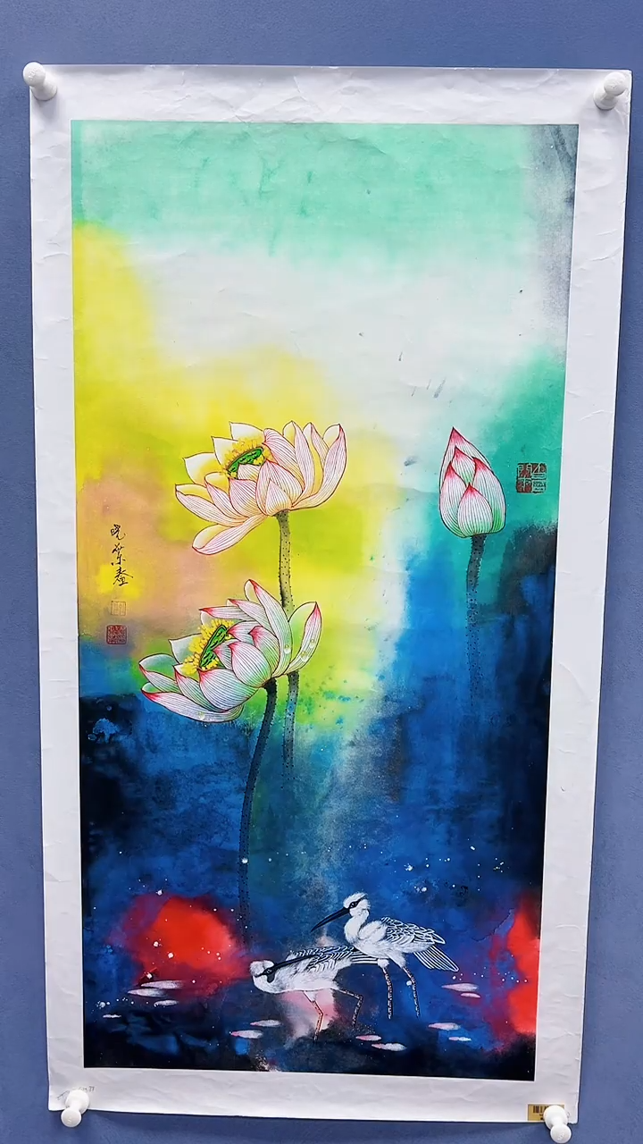 【闪购商品】绘画柳晓叶绘画4.5平尺花鸟