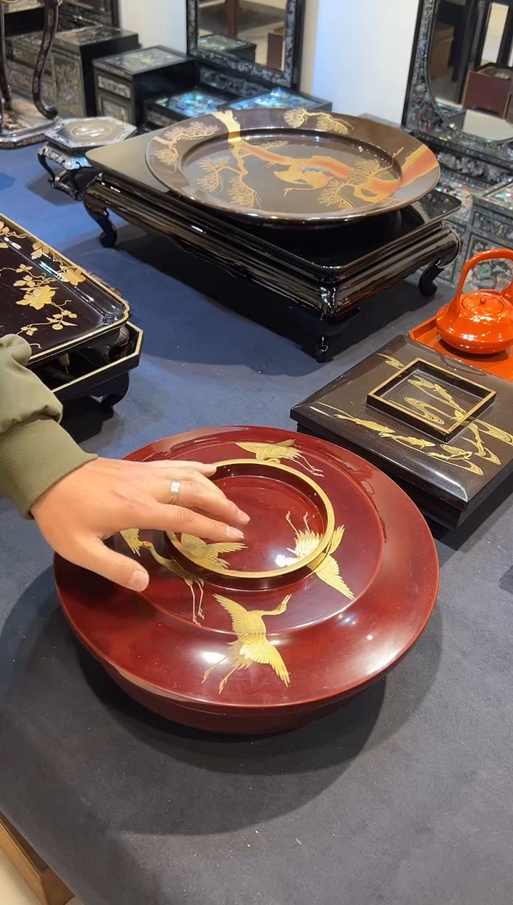 高肉金莳绘 大盖钵