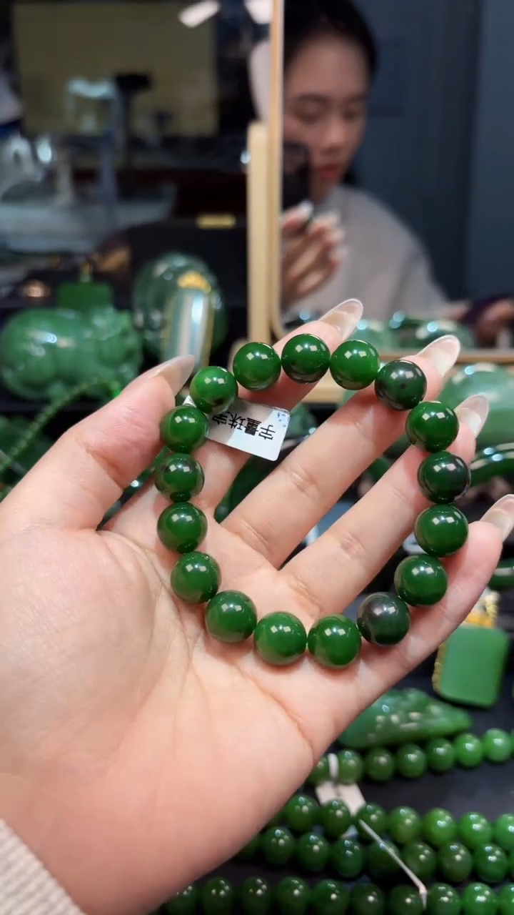 【闪购商品】和田玉（碧玉）手串未镶嵌1