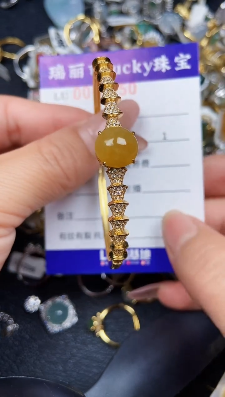 翡翠银S925镶嵌颈饰5950