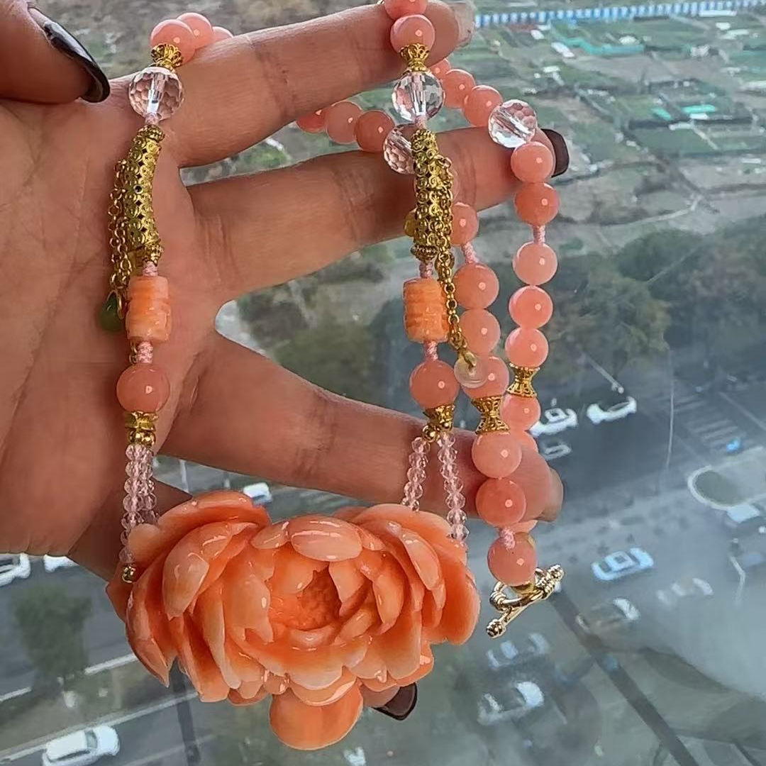 非金属亚克力项链 时尚饰品手工复古配饰精美长链