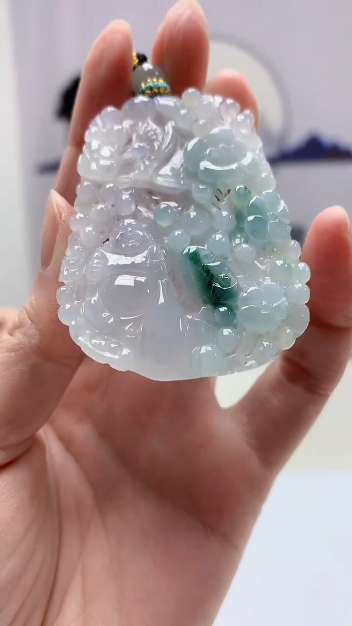 【闪购商品】定制翡翠未镶嵌5028zm-毛货佛公230