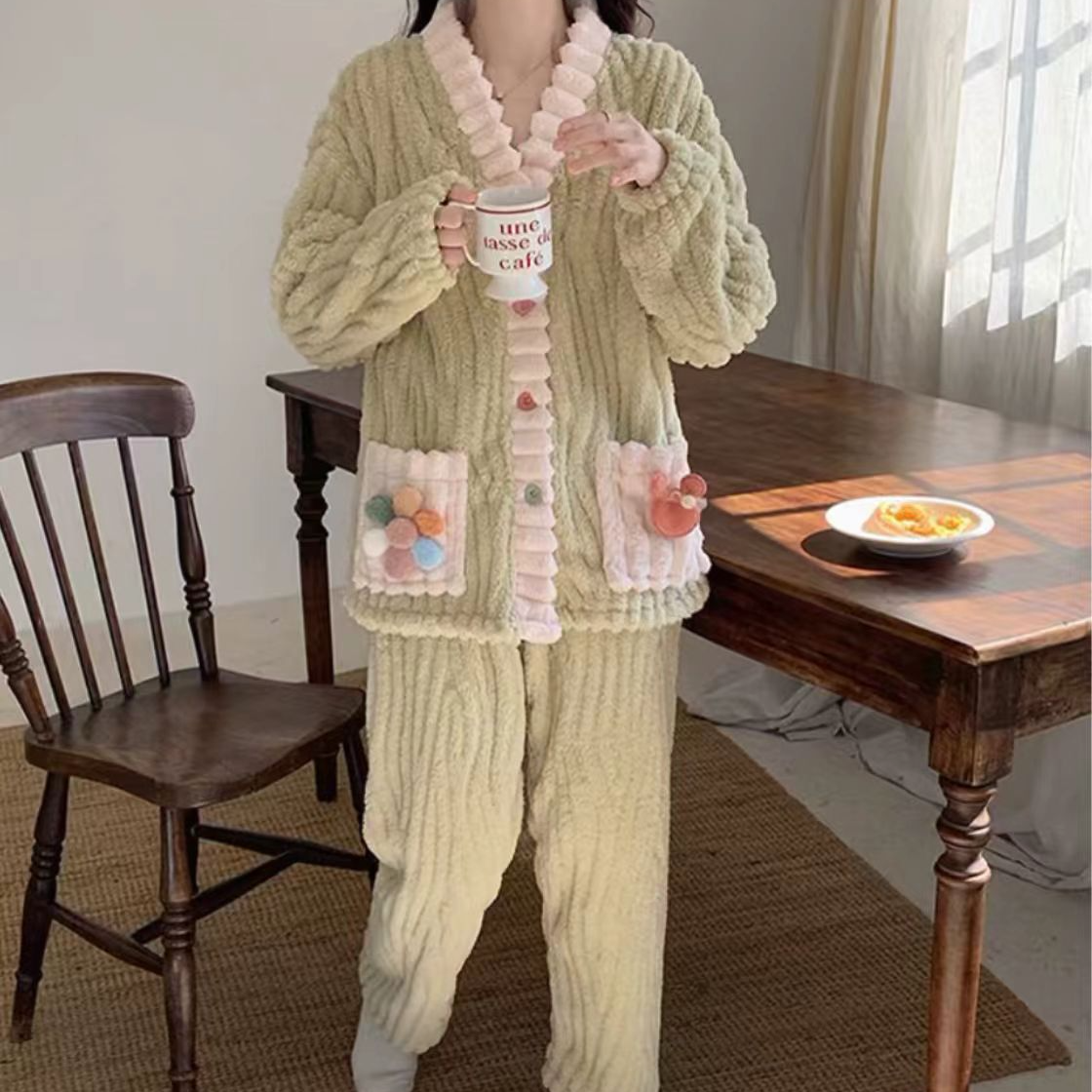 孤品-瑕疵-睡衣-直播间主播展示扣号下单