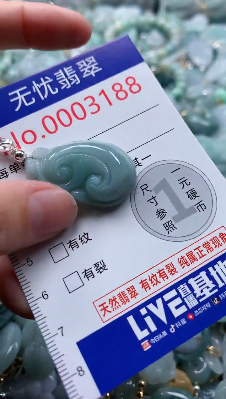 翡翠未镶嵌吊坠(不含链)3188