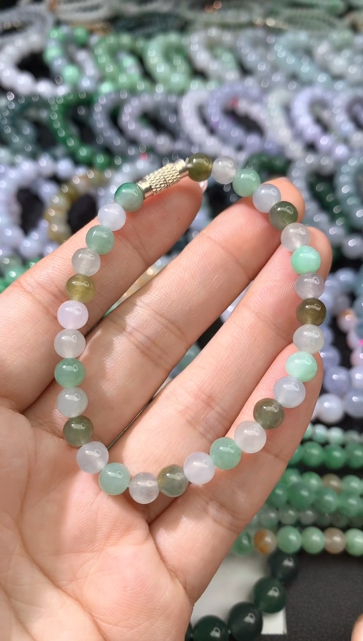 未镶嵌手链翡翠手串