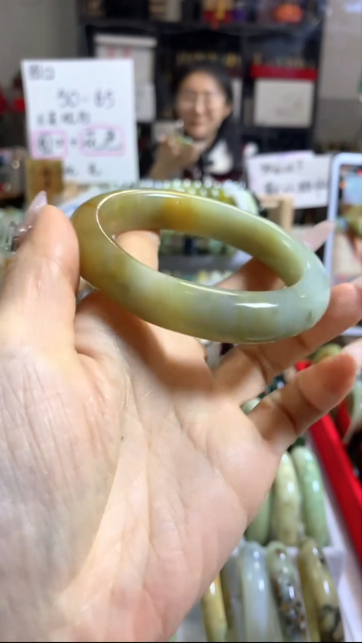 未镶嵌岫玉手镯47 59+有暇
