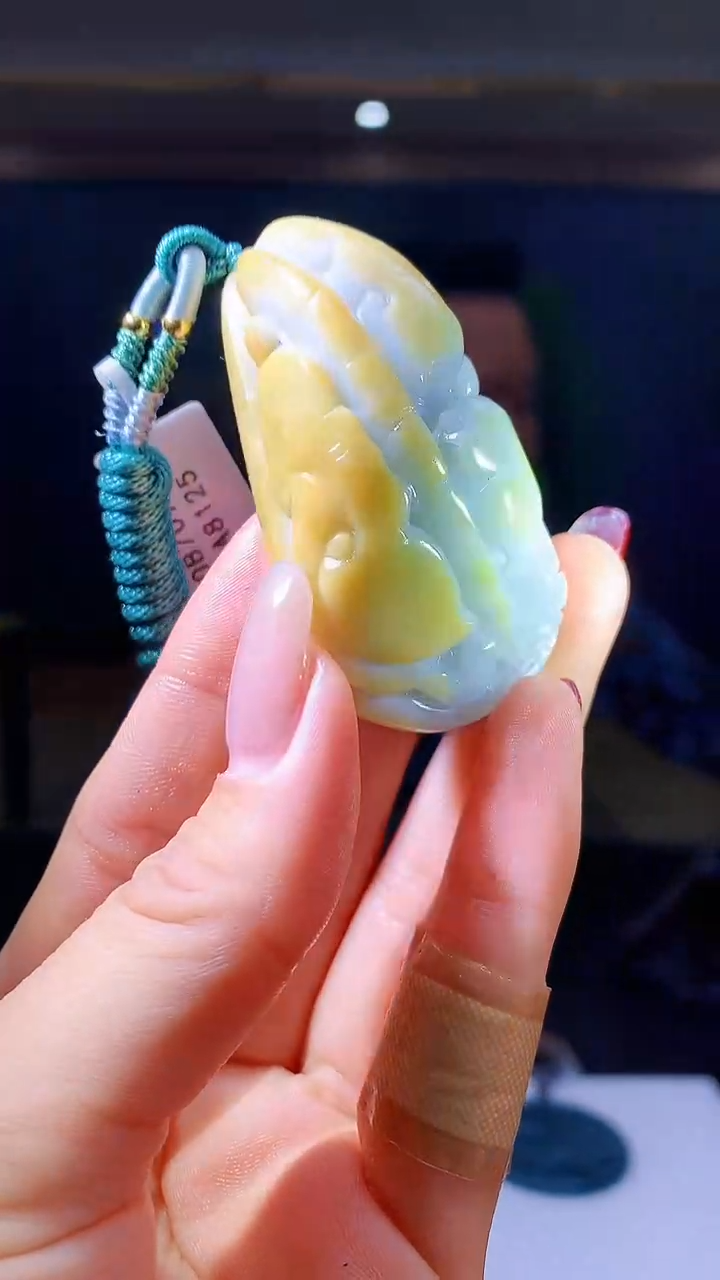 【闪购商品】定制翡翠未镶嵌1034hm-毛货挂件