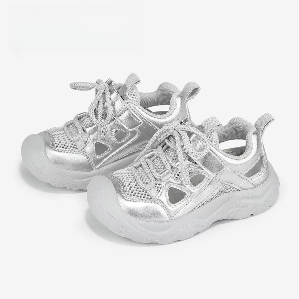 2191童鞋儿童包头凉鞋2025夏季新款女童软底网面单鞋男童运动鞋