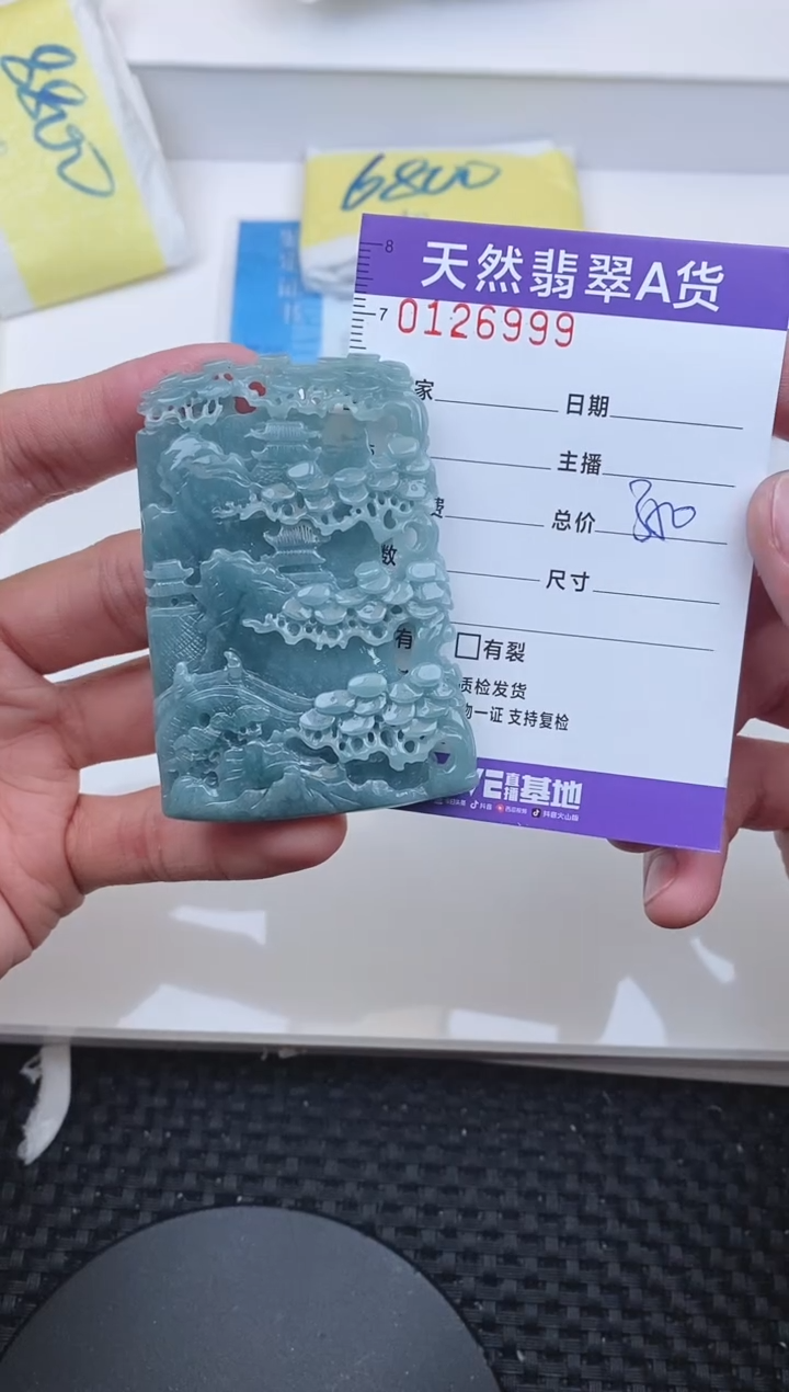 【闪购商品】翡翠颈饰未镶嵌6999............