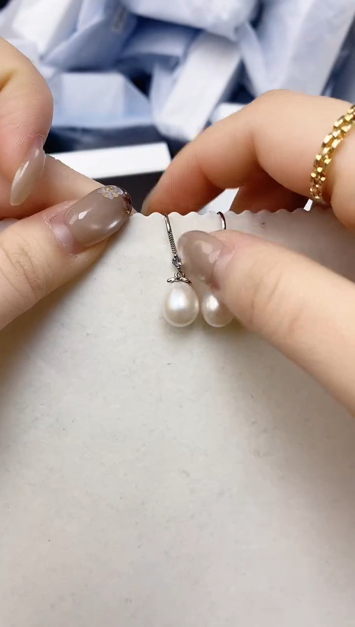 未镶嵌耳饰淡水珍珠ED1048
