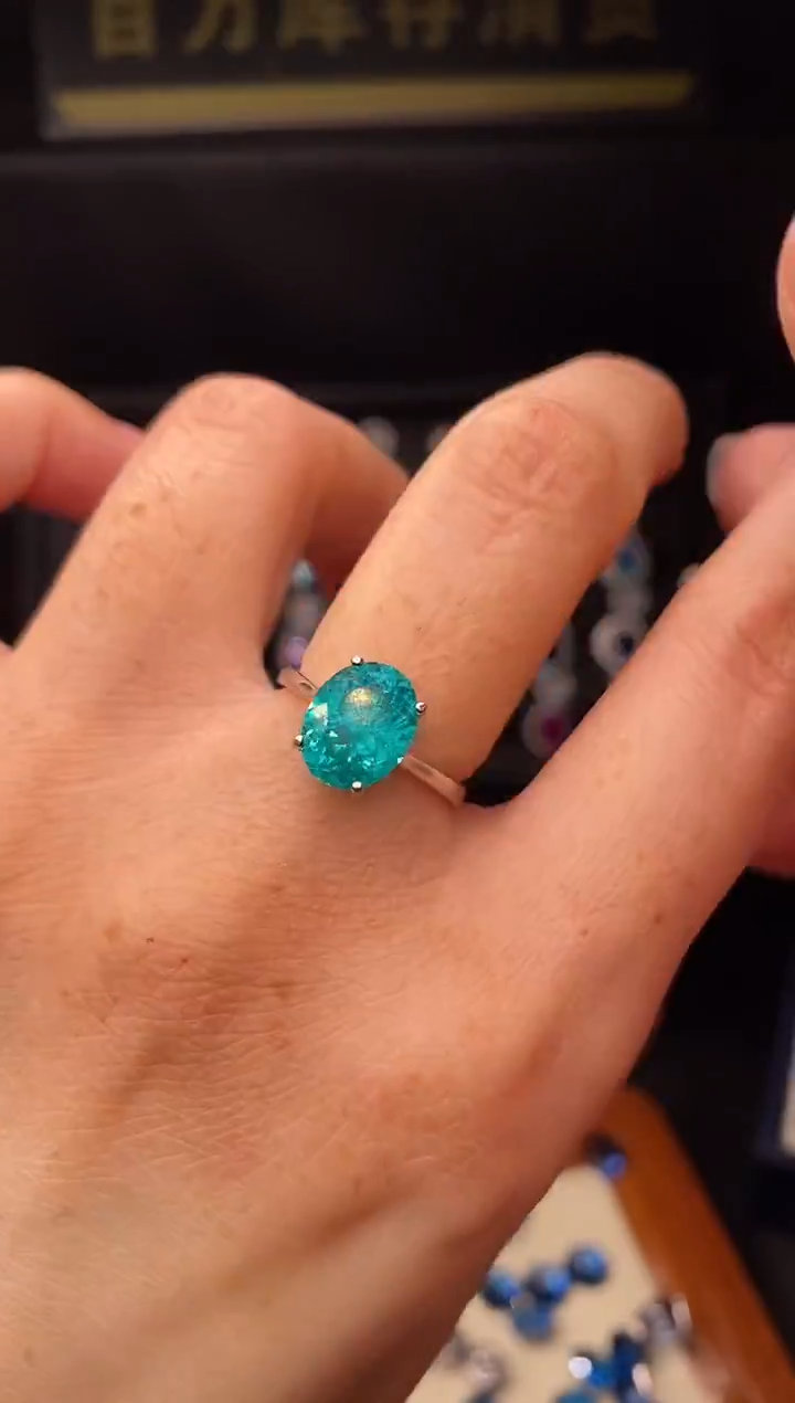 5克拉碧玺（处理）欧美风戒指