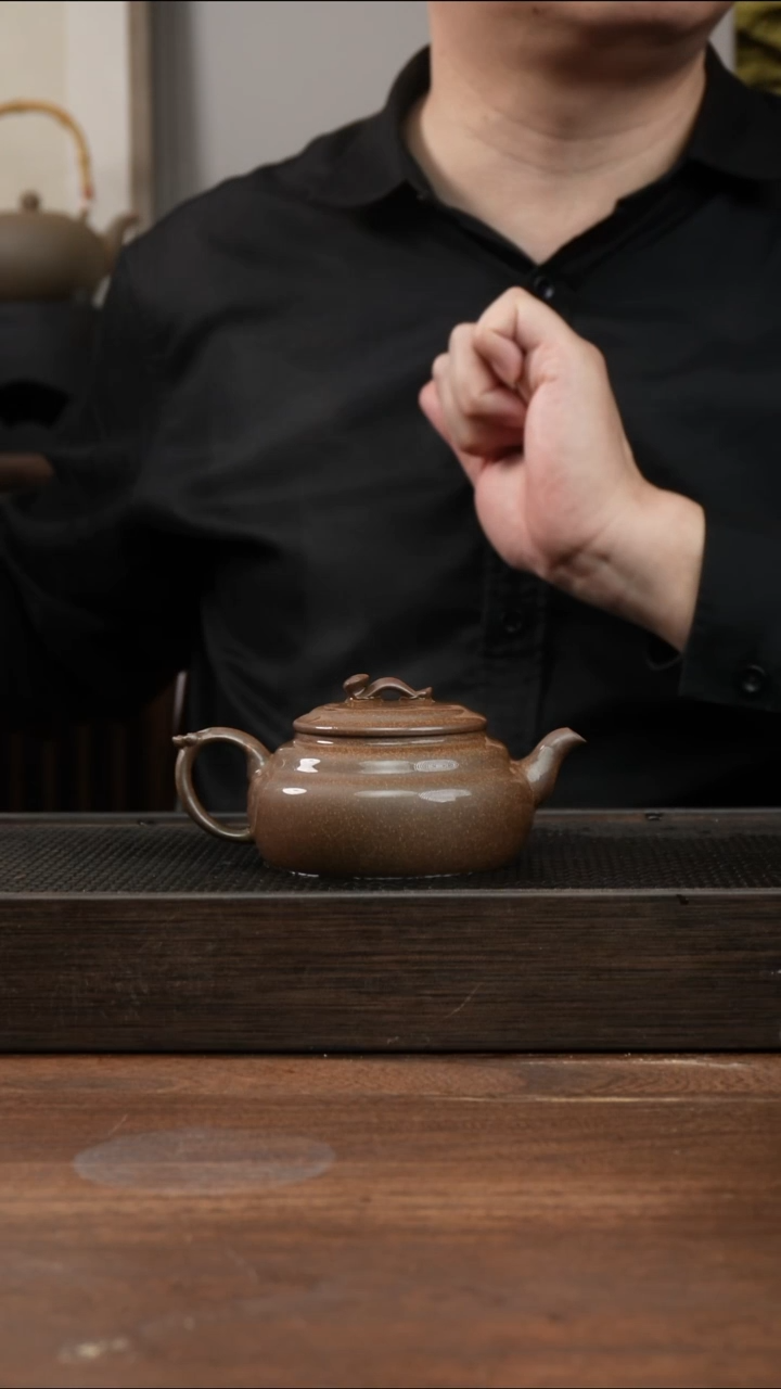 茶杯紫砂散**阳还原烧如意壶 ！   200CC 