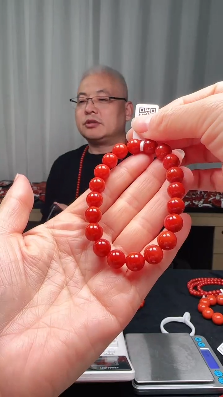 未镶嵌多样性发一件南红玛瑙【高货】锦红10mm保山圆珠单圈 