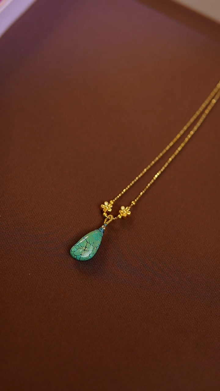 【闪购商品】绿松石珠宝奇石未镶嵌吊坠