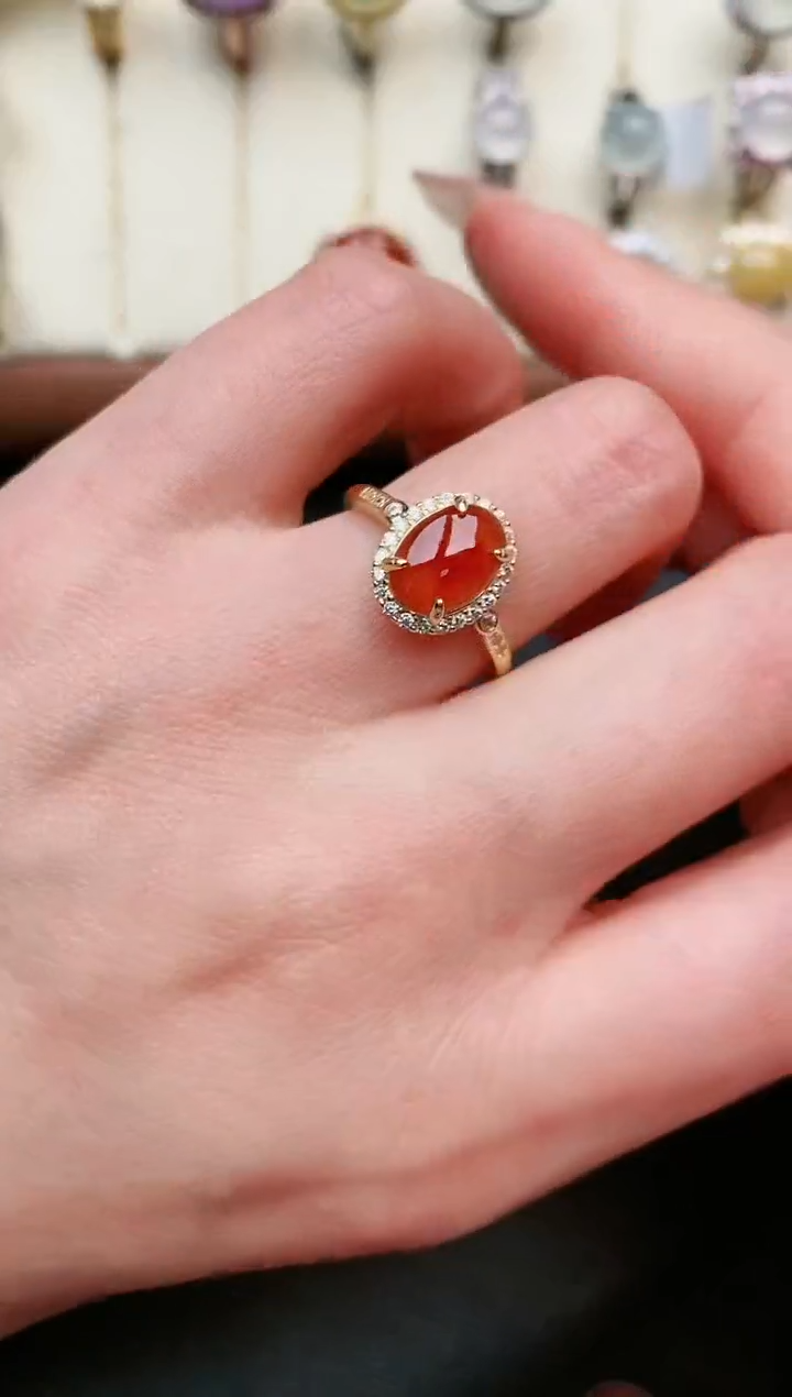 【闪购商品】翡翠戒指银S925镶嵌......