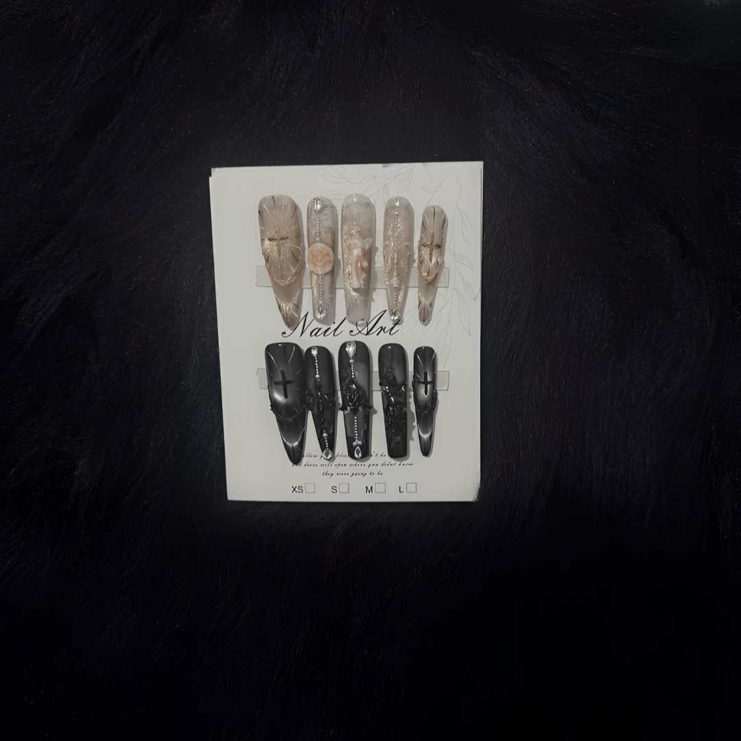 【神域圣光暗黑】 手工穿戴甲手工穿戴式梯形气质