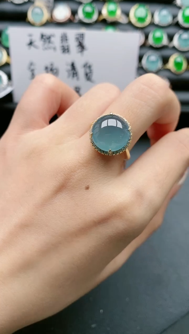 【闪购商品】翡翠戒指银S925镶嵌11111111