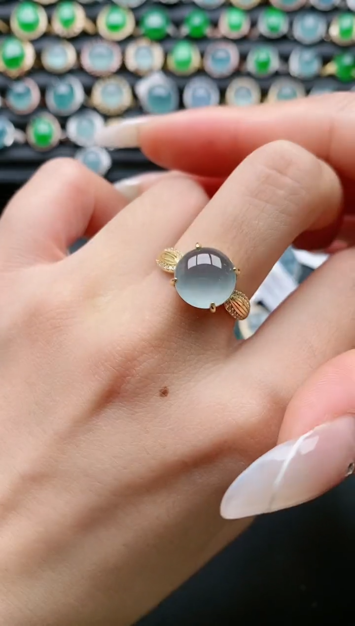 【闪购商品】翡翠戒指银S925镶嵌11111