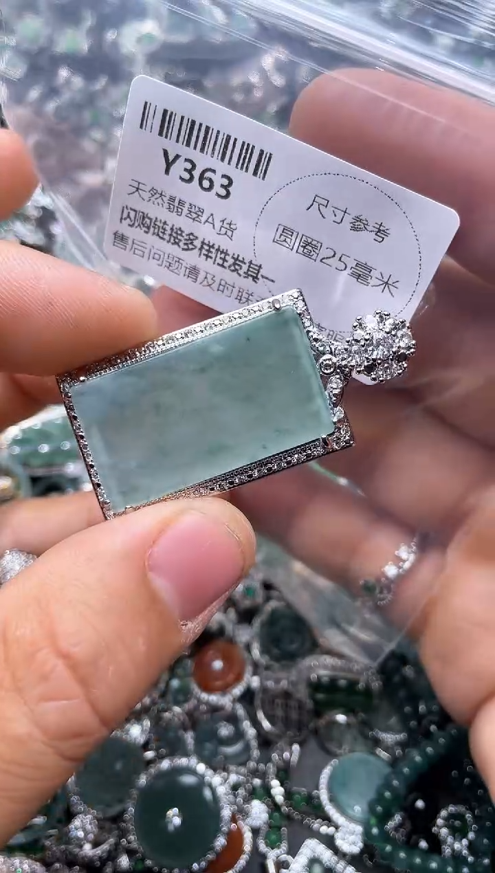 【闪购商品】翡翠颈饰未镶嵌Y363吊坠