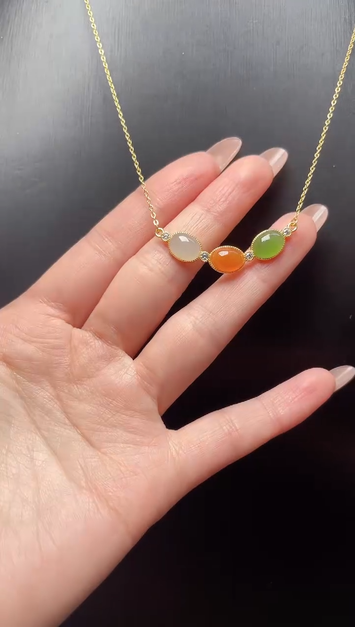 【闪购商品】和田玉·银S925镶嵌（多样性单个发货）