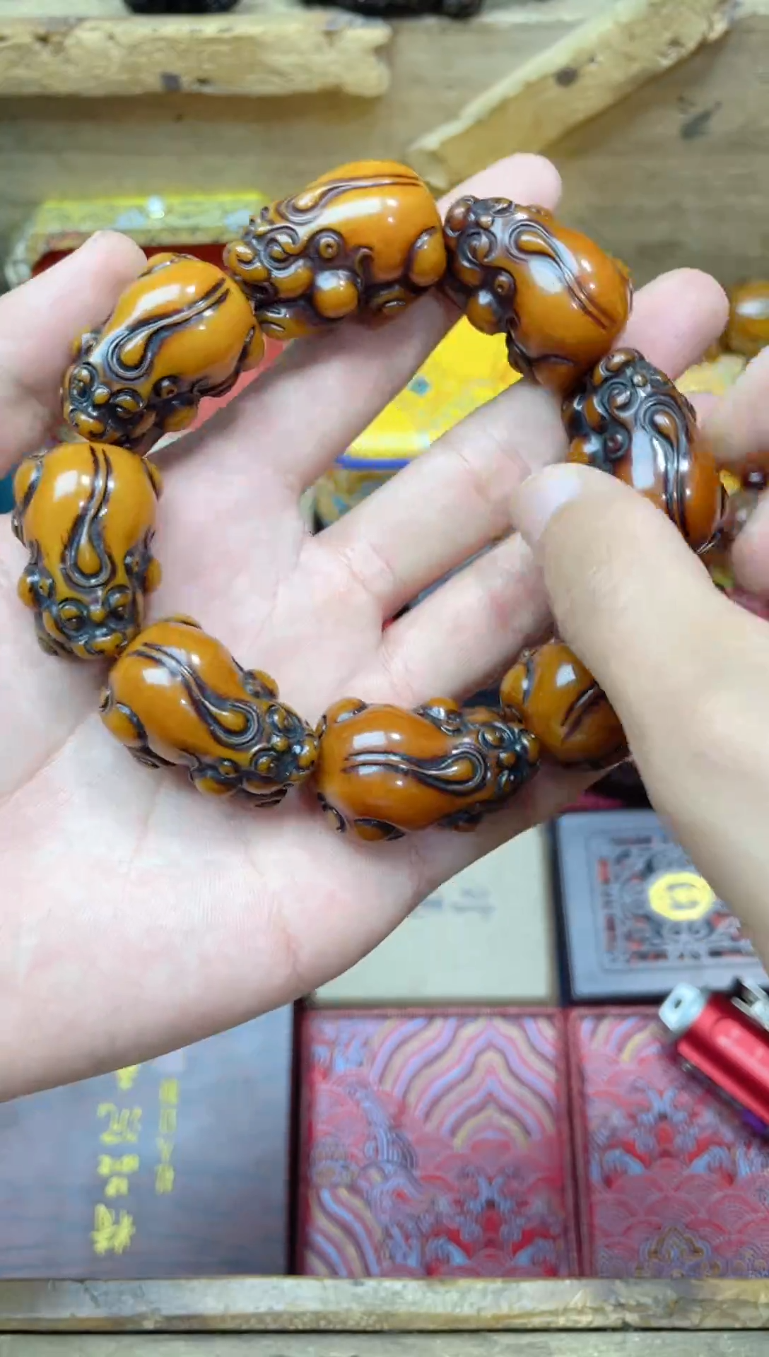 未镶嵌琥珀手链点击链接下单即可