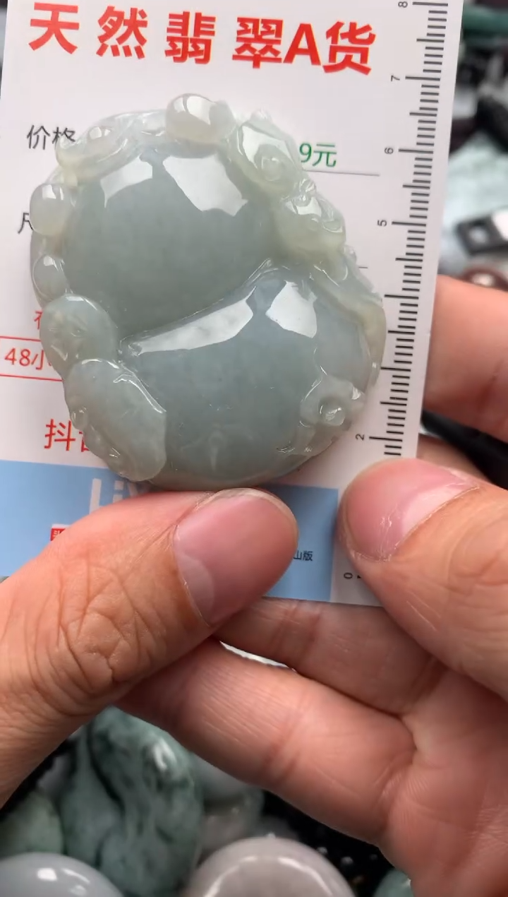 翡翠未镶嵌吊坠(不含链)1