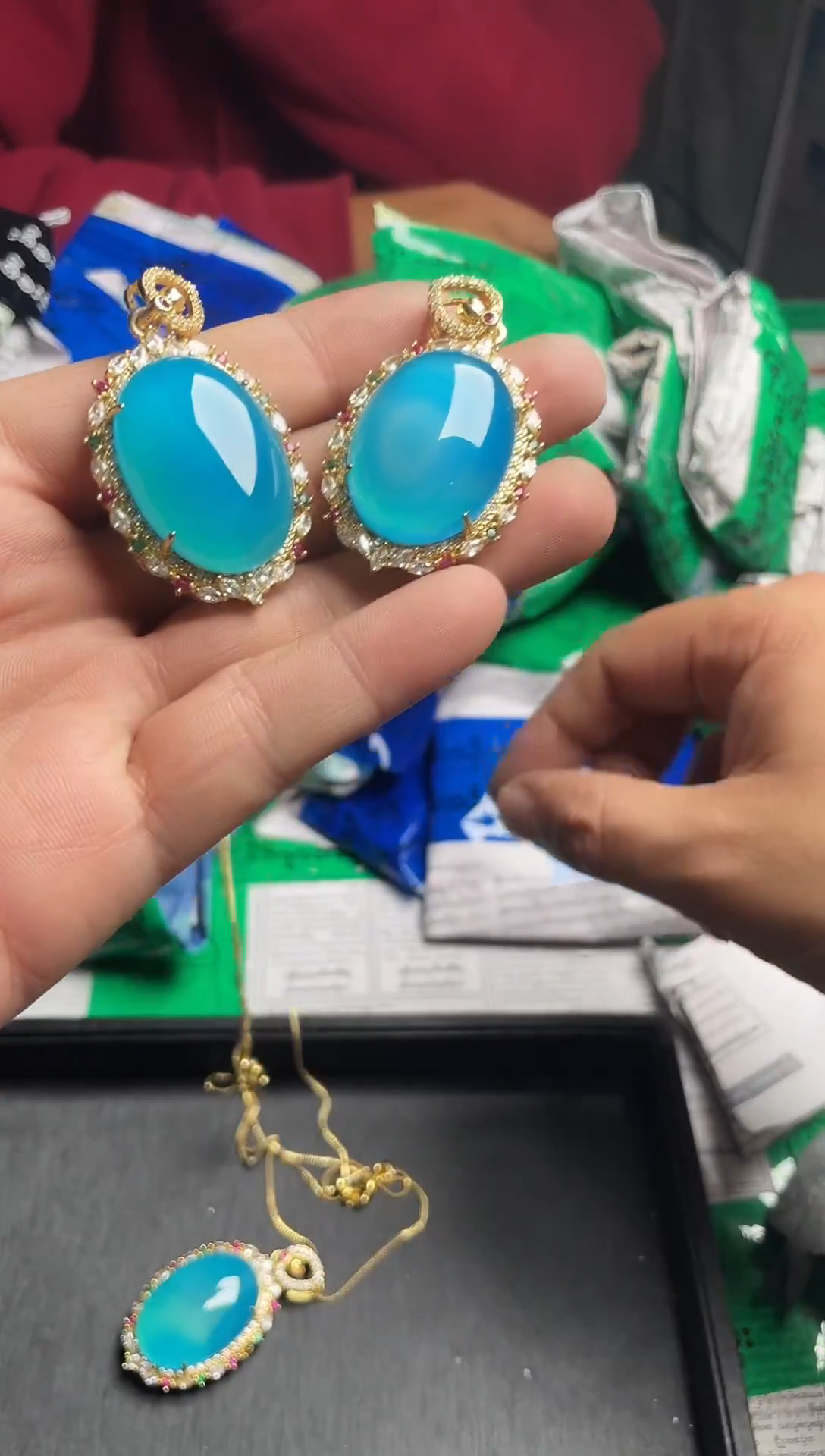 强子收货--所见即所得--多样性发货--FH6666蓝色蛋面