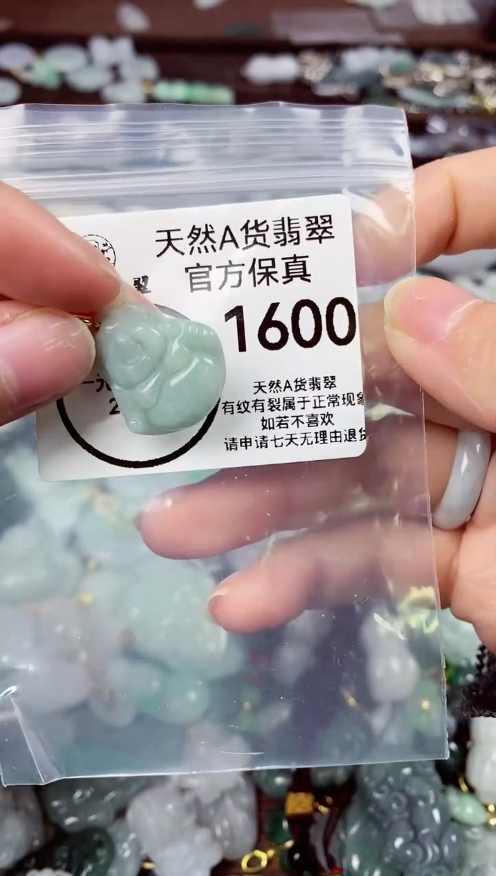 【闪购商品】翡翠颈饰未镶嵌天然A货翡翠1600