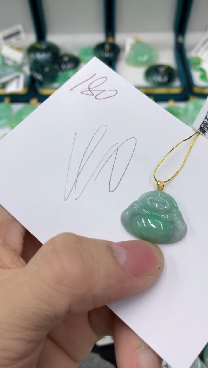 【闪购商品】翡翠颈饰18K金镶嵌号链接11111