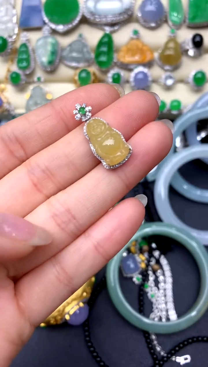 【闪购商品】翡翠颈饰18K金镶嵌217-中国好珍宝