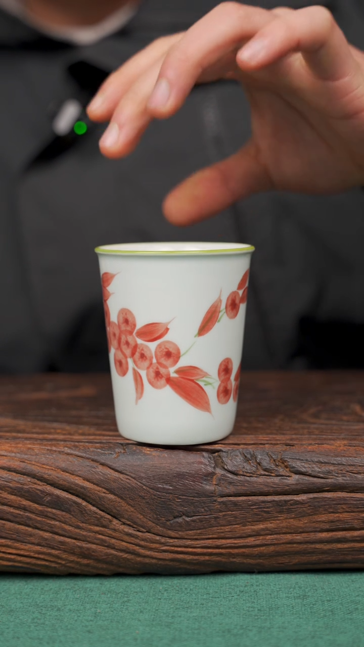 【闪购商品】瓷片16景德镇杯釉下手工手绘瓷器