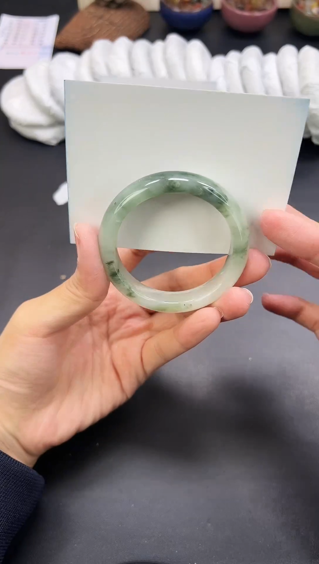 未镶嵌手镯石英质玉A105-49`50