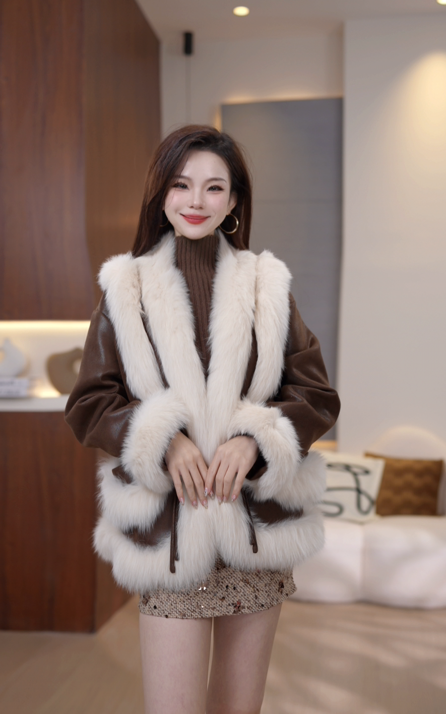 2025外套女秋冬爆款网红毛毛外套洋气珊珊109