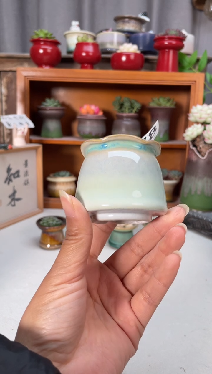 瓷片378知木小芳花盆