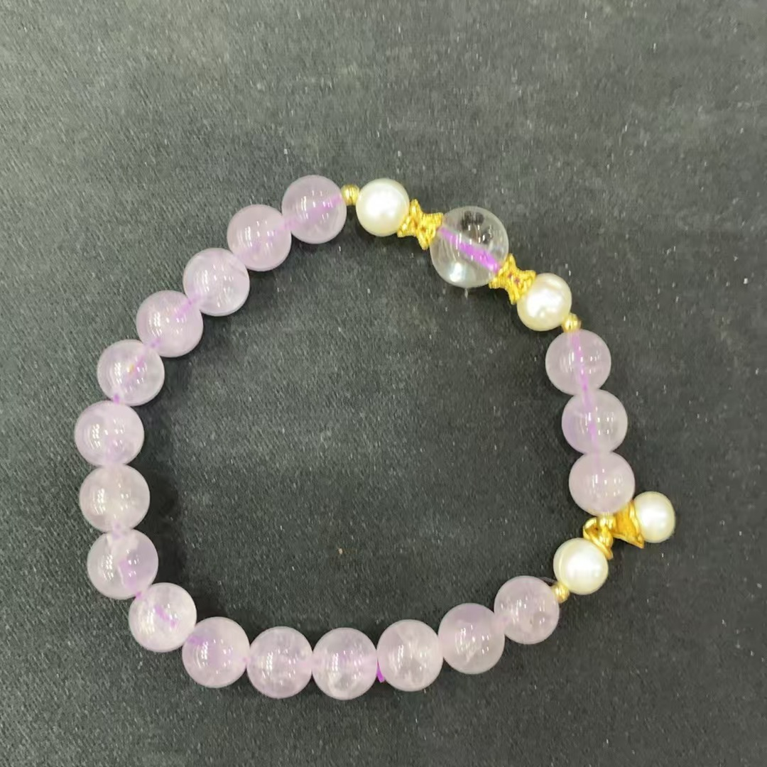 紫水晶手串 薰衣草水晶手串手链