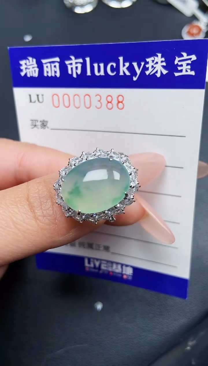 【闪购商品】翡翠颈饰银S925镶嵌0388