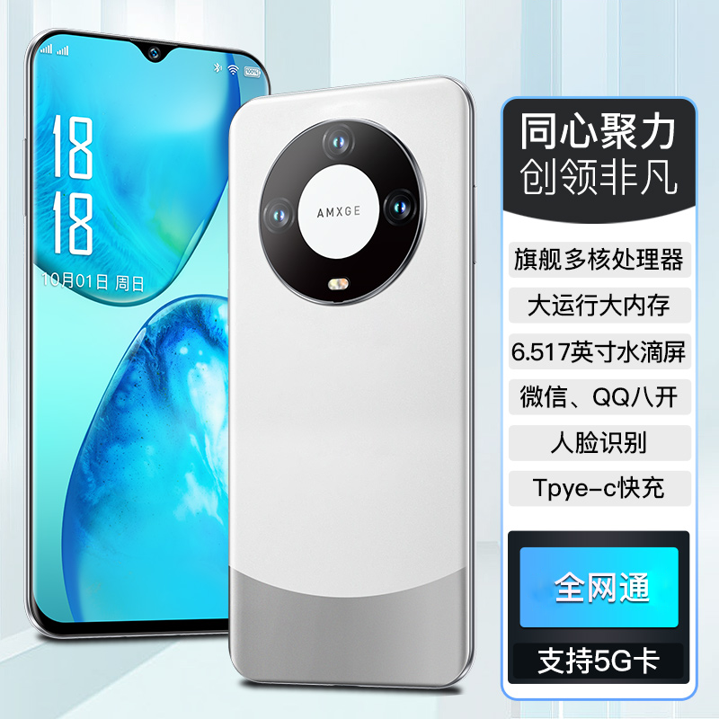 【官方正品】全新智能大屏全网通双卡双待品牌手机256