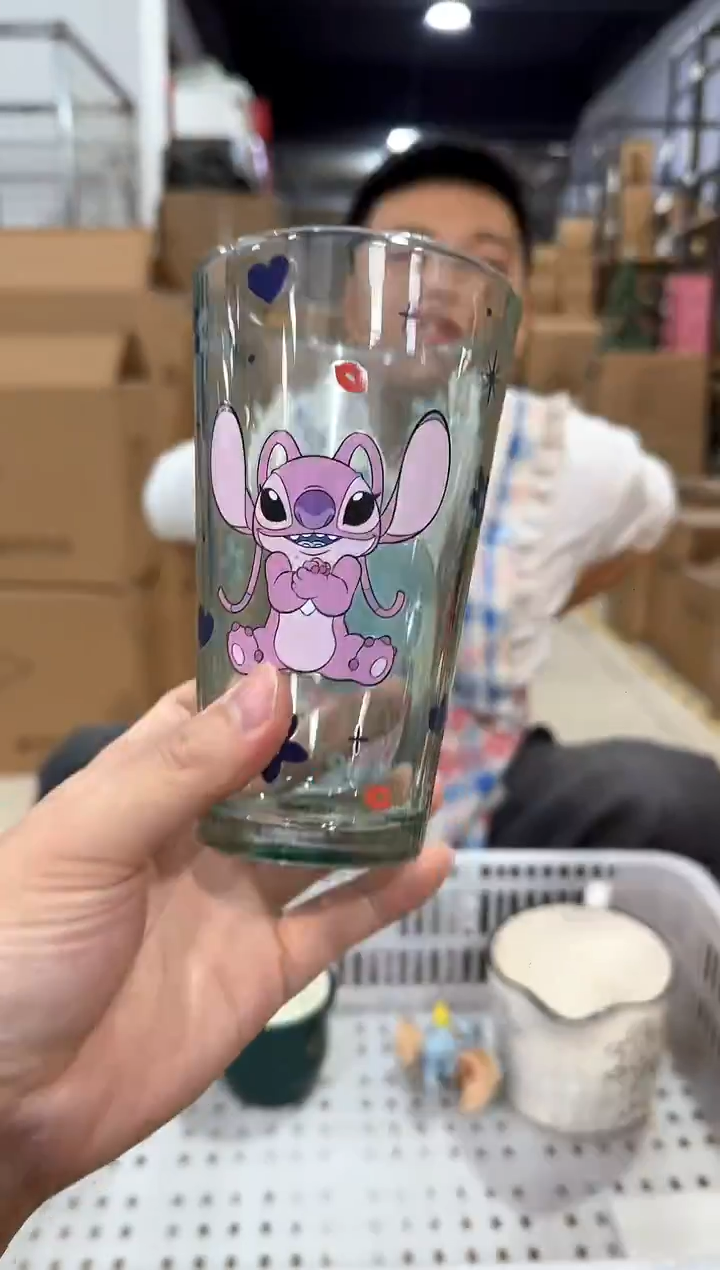 瓷片史迪仔玻璃杯