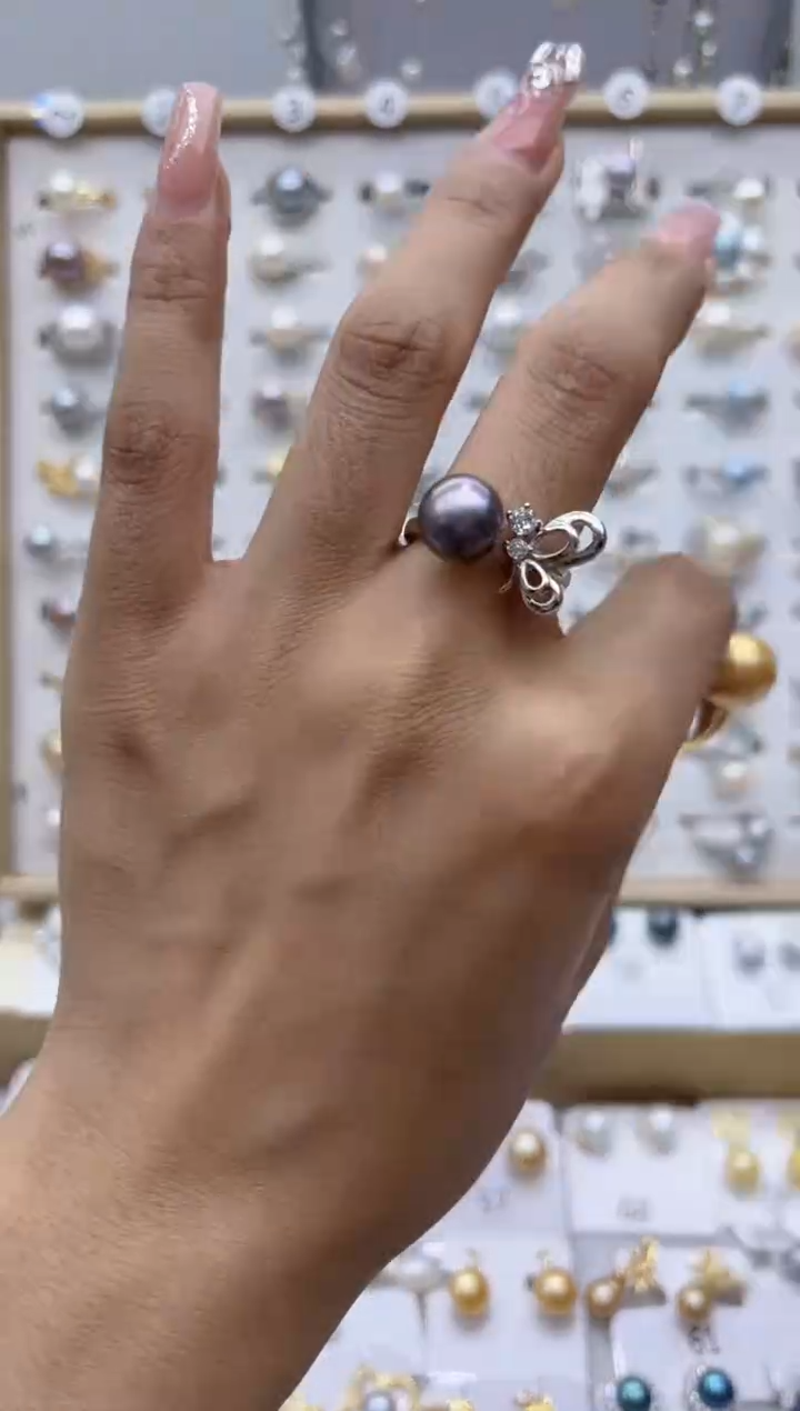 【闪购商品】淡水珍珠戒指合金27