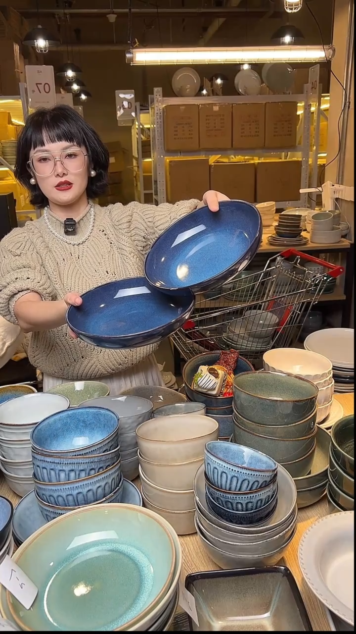 瓷168外贸尾货窑变釉下彩默认微瑕