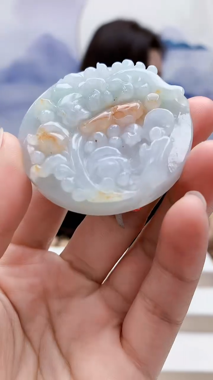 未镶嵌定制翡翠4829lr-毛货挂件17