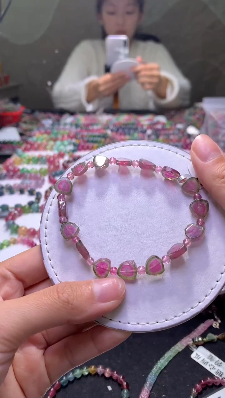 未镶嵌手串碧玺A161【天然碧玺】