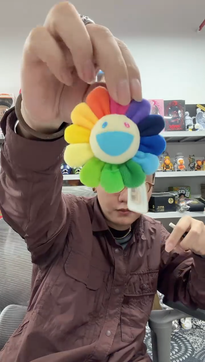 静态1七彩太阳花小挂件一个